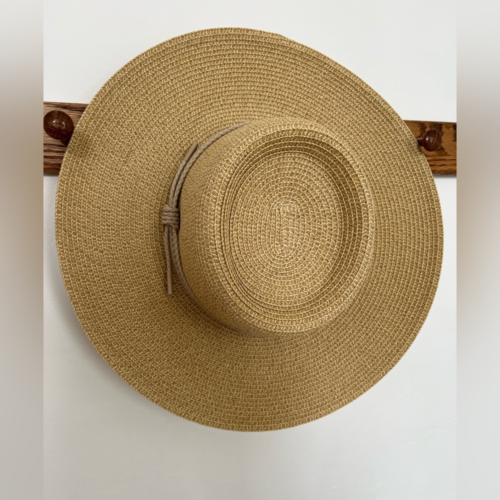Lucky Brand Beige Straw Hat